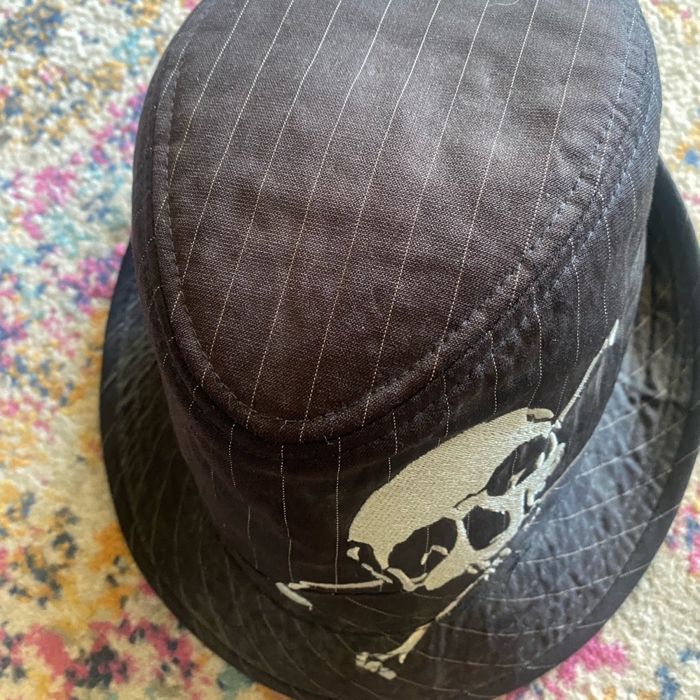 Hat, Black Skull Bucket